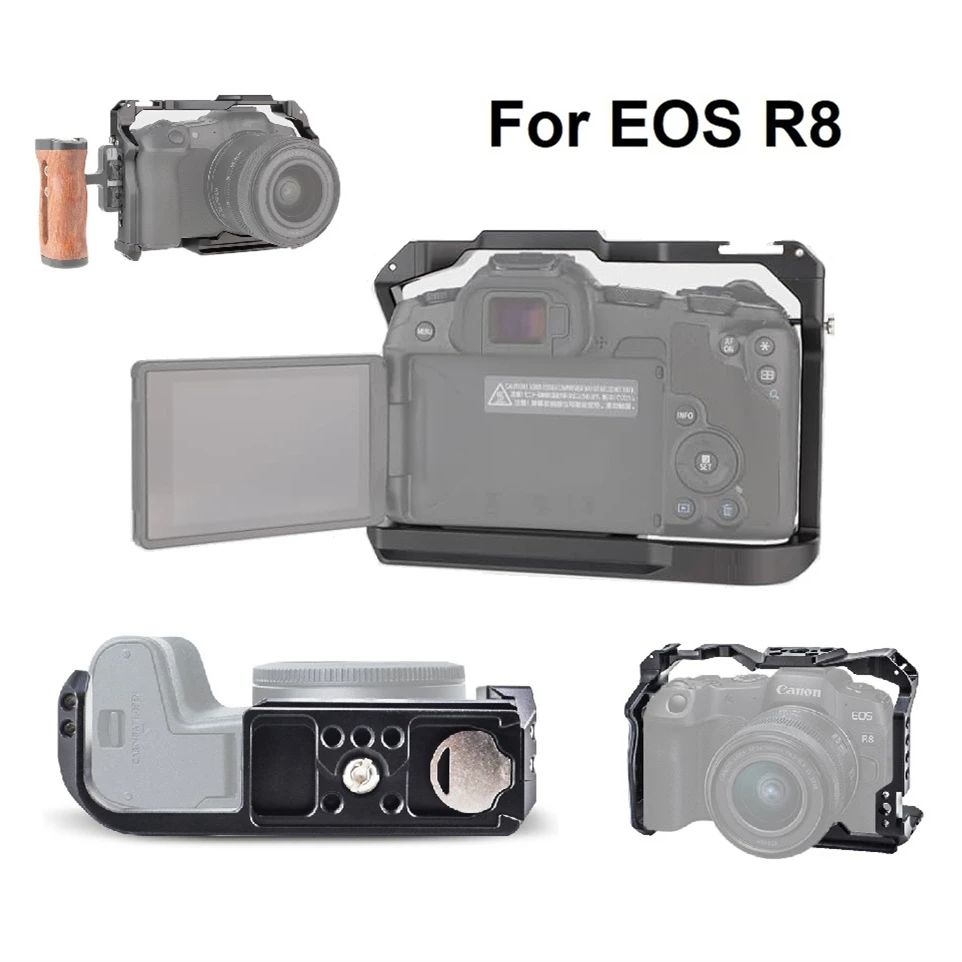 Canon Camera Eos R8 - قفص كاميرا بإطار واقٍ لكاميرات Canon