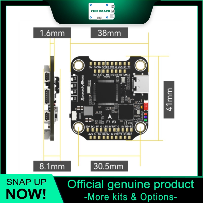 Betaflight Fc F7 - وحدة تحكم طائرة بدون طيار SpeedyBee