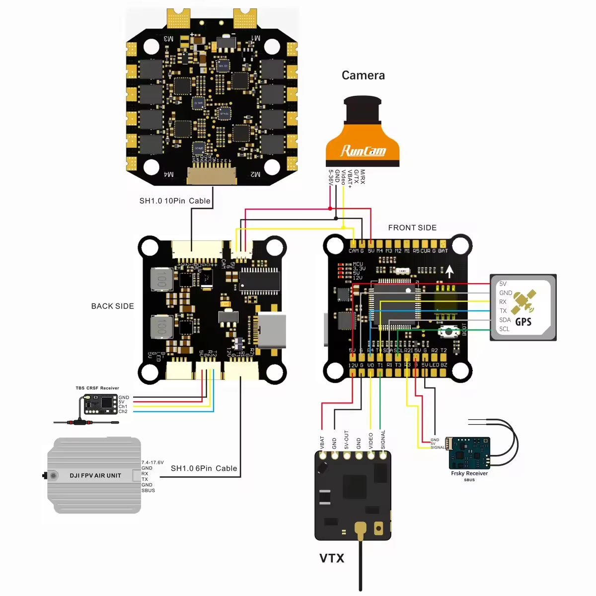 Betaflight Fc F7 - وحدة تحكم طيران F405 F722 F7