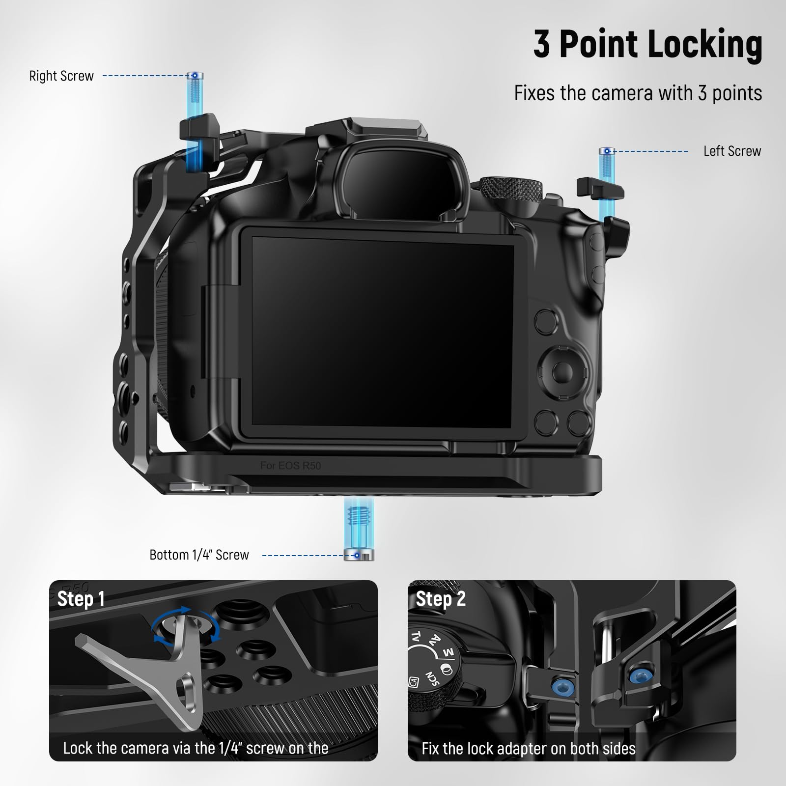 قفص كاميرا NEEWER R50 متوافق م - مراجعة Canon Camera Eos R50 وسعره