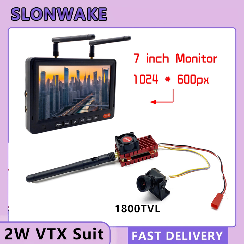 كاميرا SLONWAKE 5.8G 2W VTX FP - مراجعة Drone Racing Camera وسعره