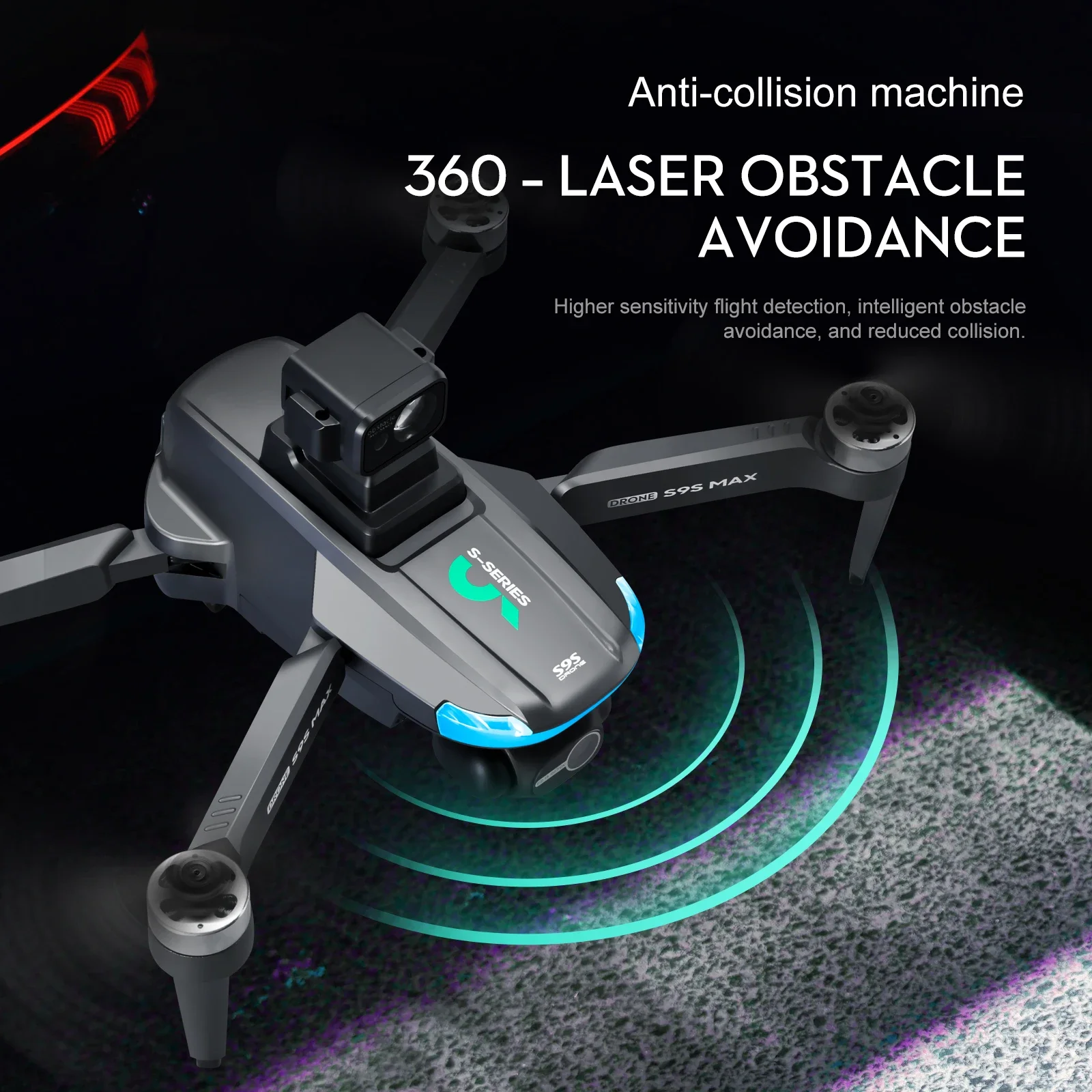 جديد S9S ماكس طائرة صغيرة بدون - مراجعة Drone Racing Camera وسعره