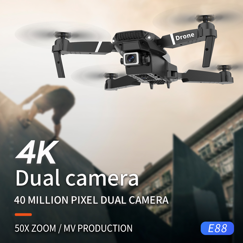 طائرة بدون طيار محمولة E88 PRO - مراجعة Eachine Drone E58 وسعره