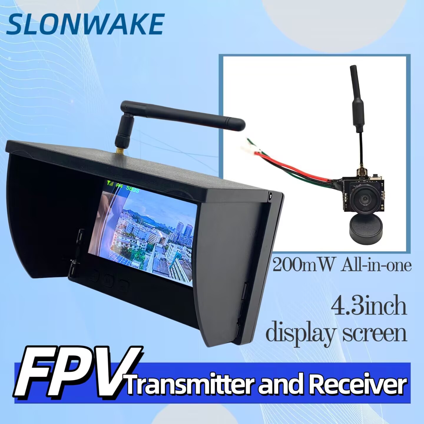 كاميرا SLONWAKE 5.8G للبث الفي - مراجعة Drone Racing Camera وسعره