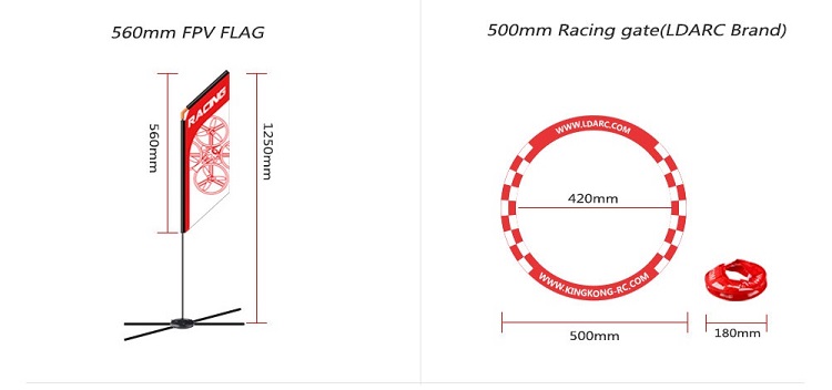 طائرة بدون طيار FPV Racer Flag - مراجعة Drone Racing Gate وسعره