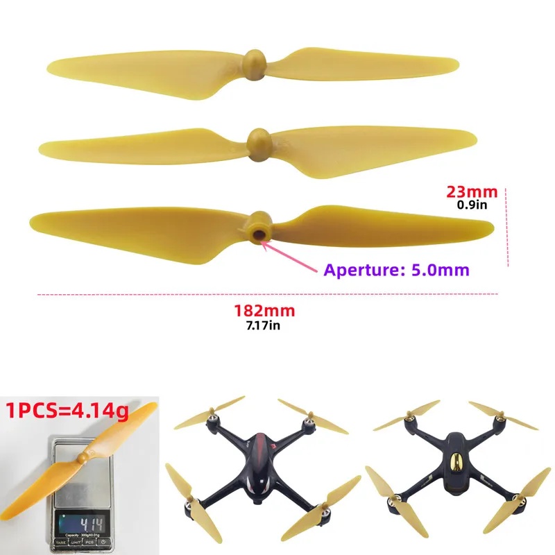 4 قطع من المراوح المقاومة للصد - مراجعة Eachine Drone E58 وسعره