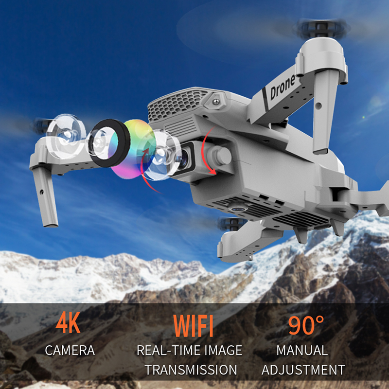 طائرة بدون طيار E88 4K صغيرة ا - مراجعة Eachine Drone E58 وسعره
